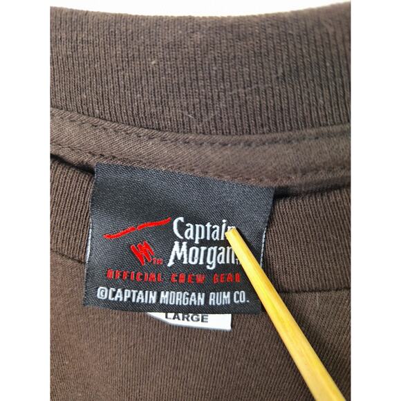 Official Captain Morgan Spiced Rum Find Treasure Brown Tshirt Size Large - Picture 4 of 6